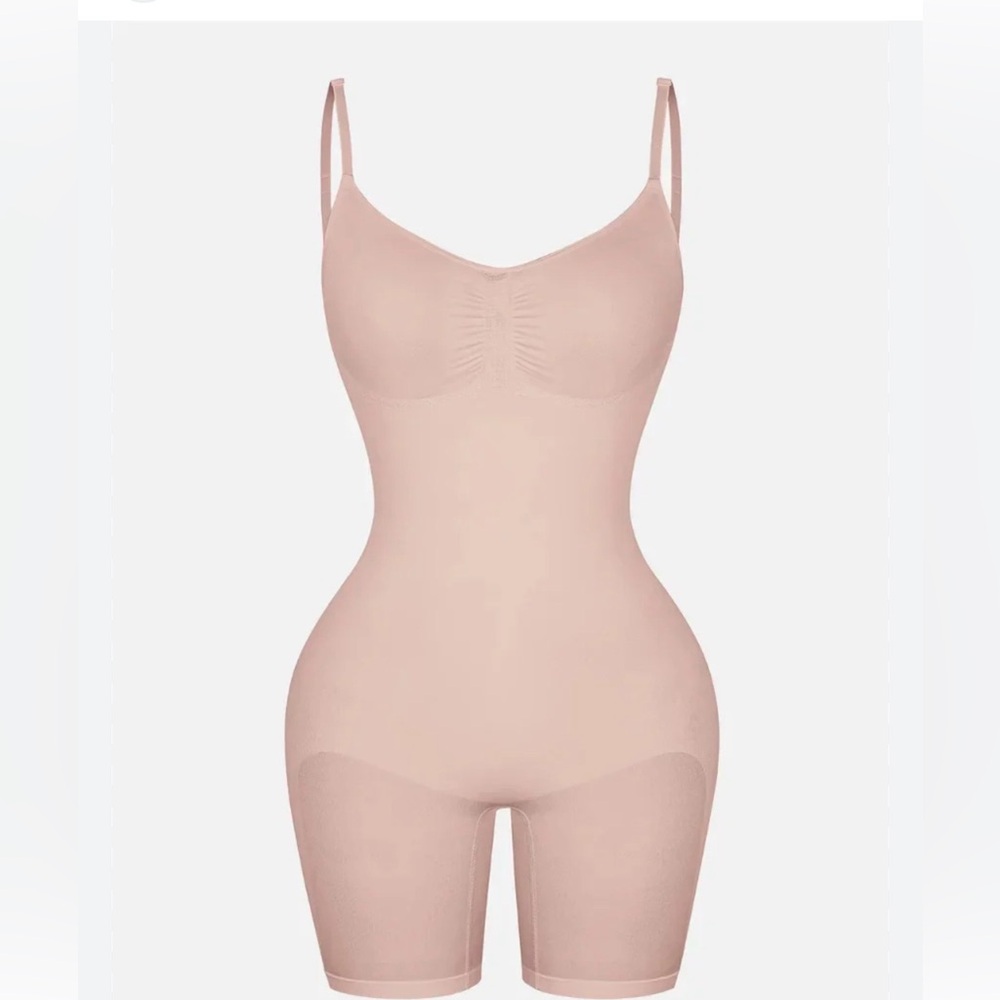 SENSIL® Ultra Soft & Seamless Light Nude Shapewear Bodysuit with Shorts